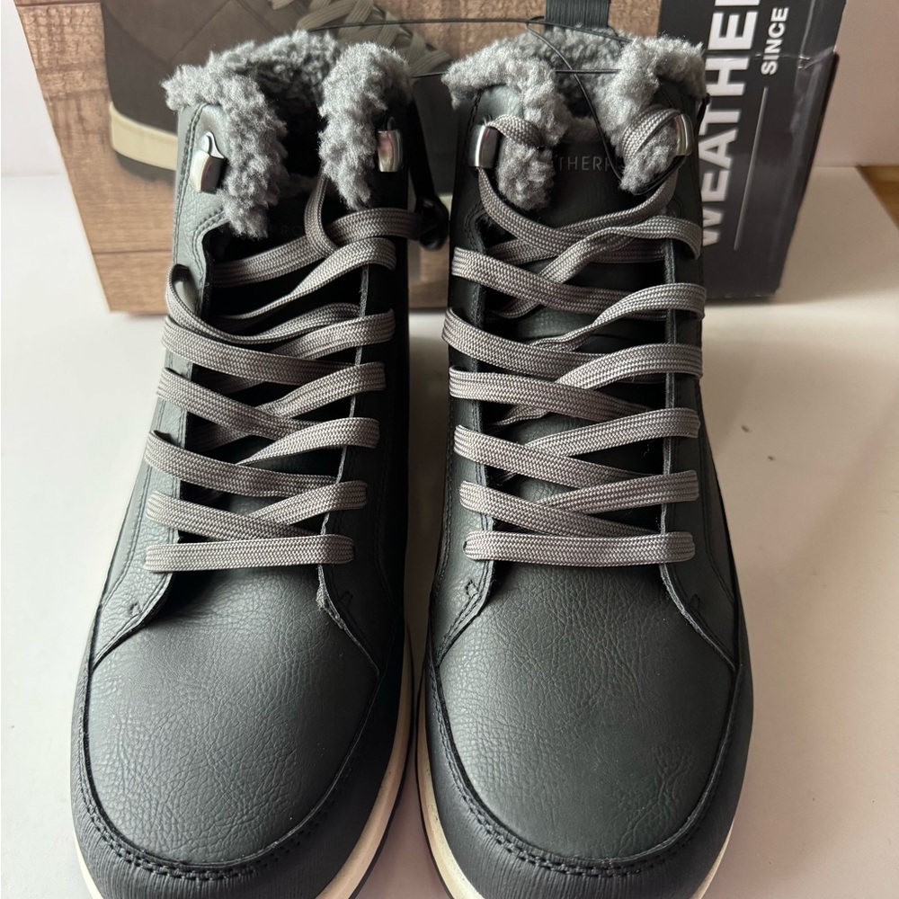 Weatherproof Men's Logjam Dark Gray Size 11 Memory Foam Sneaker Boots